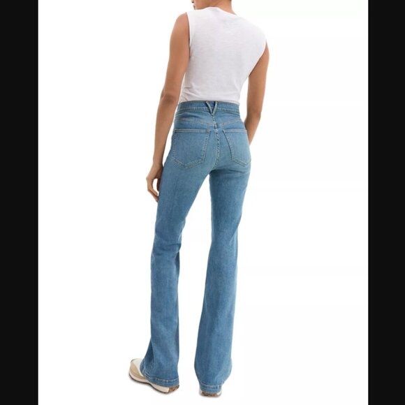 Veronica Beard Beverly High Rise Skinny Flare Jeans Enough Said Size 30 NWT - Picture 3 of 16
